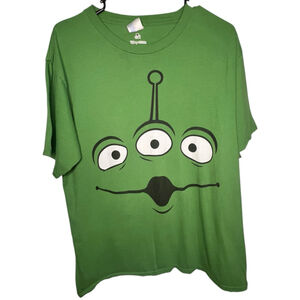 Port&Company Pixar Toy Story Green Alien Face Graphic Short Sleeve T-Shirt